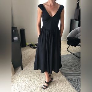 Abercrombie & Fitch Black MIDI Dress